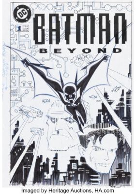 Bruce Timm Batman Beyond #1 Cover Preliminary Original Art (DC, 1999). | Heritage