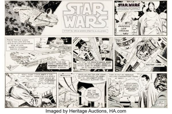Al Williamson Star Wars Sunday Comic Strip Original Art dated 6-21-81 (LA Times Syndicate, 1981). | Heritage