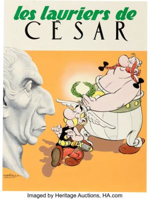 Albert Uderzo Astérix Les Lauriers de César #18 Cover Original Art (Dargaud, 1972). | Heritage
