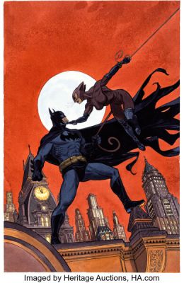 Juanjo Guarnido Batman: The Long Halloween - The Last Halloween #9 Catwoman Variant Cover Original Art (DC, 2025). | Heritage