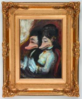 Prof. Volker Schönwart | Donald Duck - In der Theaterloge - Acrylic on Canvas - framed - (2010) | Catawiki