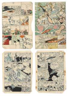 Taku Horie’s handwritten color manuscript "Blue Jet" 4 sheets | Mandarake (Big Web)