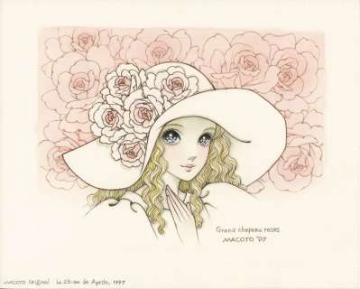 Makoto Takahashi color illustration "Grand chapeau roses" | Mandarake (Big Web)