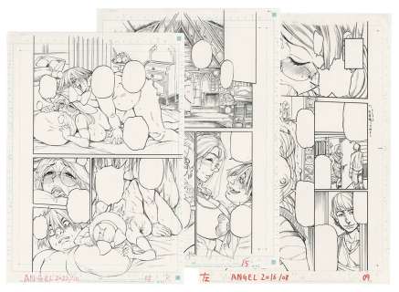 Denshin Ameyama Hand-Drawn Manuscript (3 sheets) | Mandarake (Big Web)