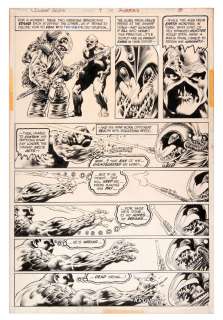 BERNIE WRIGHTSON "SWAMP THING" COMIC BOOK PAGE ORIGINAL ART. | Hake’s