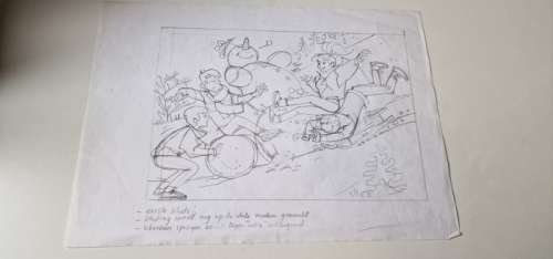 Kuijpers, Henk - Originele schetstekening - Franka - Reclame | Catawiki