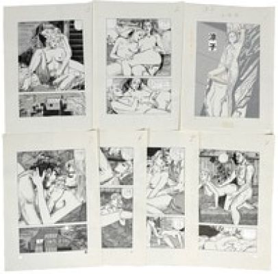 Shinichi Abe Hand-Drawn Manuscript "Ryoko", 7 pages in total | Mandarake (Big Web)