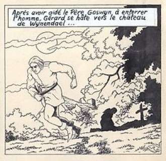 De Moor, Bob - 1 Page originale + album de luxe - De Leeuw van Vlaanderen / Le Lion de Flandre - (p.9) - 1949 | Catawiki