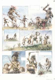 Hausman. Planche originale Chasseurs de l’Aube | BDEnchères