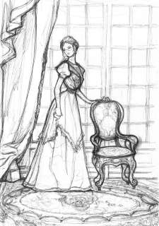 Crayonné original de SASMIRA par Claude PELET