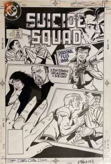 Luke McDonnell - suicide squad #19 cover (dc, 1985)
