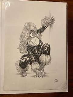 Mike Ratera - 1 Original drawing - Black Cat - 2018