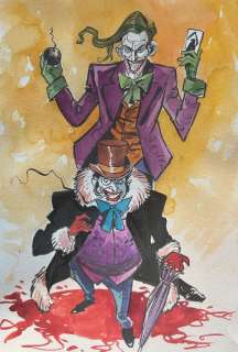 Caracuzzo, Giancarlo - 1 Original colour drawing - The Joker - Joker & Penguin - 2023 | Catawiki