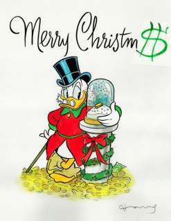 Tony Fernandez - Uncle $crogee and His Best Christmas Present - Original Painting - 50 x 32 cm | Catawiki