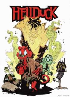 Roberto Ronchi - 1 Original colour drawing - Donald Duck, Uncle Scrooge - "Hellduck" - 2024 | Catawiki