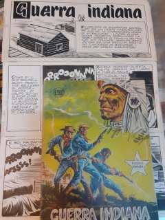 Gamba, Francesco - 98 Original page - Piccolo Ranger - n. 60 "Guerra Indiana" - storia completa - 1968 | Catawiki