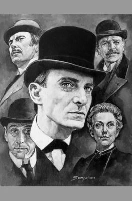 Sanjulian Jeremy Brett Sherlock Holmes Original Art Oil Painting / Granada TV | eBay US