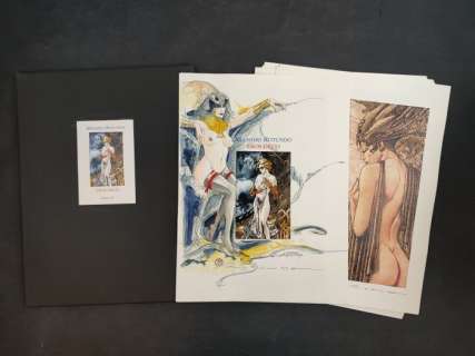 Massimo Rotundo - 1 Original drawing - Eros Deco - Portfolio Con Disegno Orginale - 2017 | Catawiki