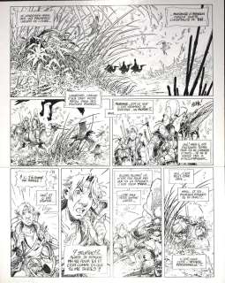 LIDWINE (Dominique) - Planche originale à l’encre noire sur carton "… | misc / divers