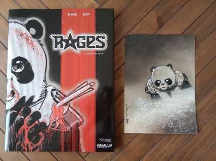 Verlinden, Dan - 1 Dessin original couleur + album - Rages - 2020 | Catawiki
