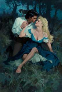 Robert Maguire (American, 1921-2005). Defiant Angel, probable paperback cover. Oil on board. 29-5/8 x 19-3/4 inches (75....