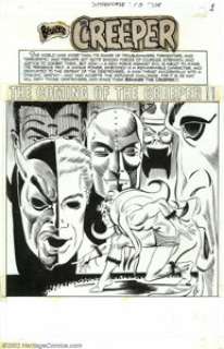Steve Ditko - Original Splash Page for Showcase #73 "The Coming of the Creeper!!" (DC, 1967). Despite - | Heritage