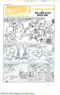 Steve Mufatti (attributed) - Original Art for Casper #20, pages 1 and 2 (Harvey, 1954). Page 2 of this lot -