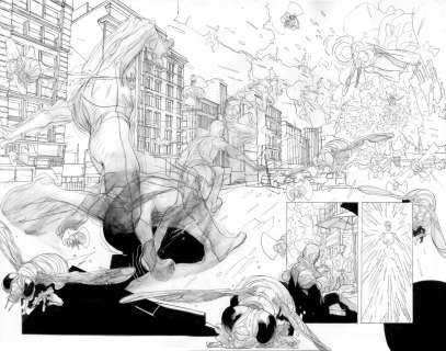 Anand Rk | Resurrection Man: Quantum Karma - Issue 02 Page 18-19 Spread | Anand RK