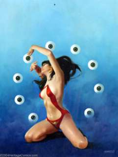 Enrich - Original Unused Cover Art for Vampirella #109 (Warren, 1982). This is a beautiful example of the work - | Heritage