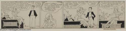Chic Young - Blondie Daily Strip #3 Original Art, dated 9-17-30 (King Features Syndicate, 1930). The original art -
