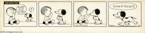 Charles Schulz - Peanuts Daily Comic Strip Original Art, dated 8-5-54 (United Feature Syndicate, 1954). Linus - | Heritage
