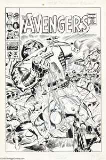 Don Heck - Avengers #37 Unpublished Cover Original Art (Marvel, 1967). Don Heck’s professional career began in 1949 - | Heritage