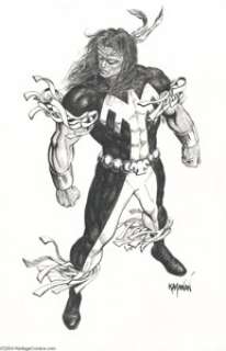 Rafael Kayanan - Thunderbird Illustration Original Art (2004).  Rafael Kayanan, a versatile and talented -