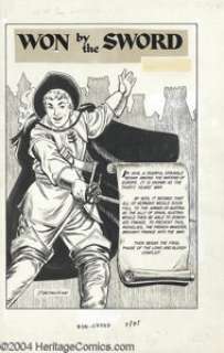 John Tartaglione - Classics Illustrated #151, Complete 45-page Story, "Won by the Sword" Original Art -