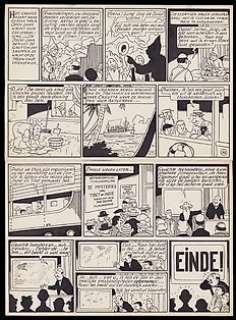 De Moor, Bob - 1 Original page - Nonkel Zigomar, Snoe en Snolleke - De Blauwe vinger (plaat 48 / stroken 188-191) - 1953 | Catawiki