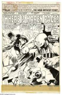 John Byrne and Jim Mooney - Daredevil #139, Splash Page 1 Original Art (Marvel, 1976). The place is Los Angeles, - | Heritage