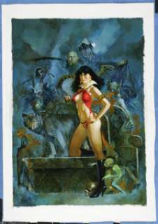 Manuel Sanjulian - "The Horde of Chaos" Vampirella Painting Original Art (undated). Manuel Sanjulian -