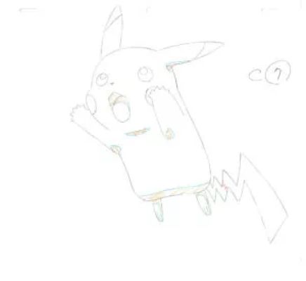 Sugimori Ken - Pokemon | genga – Pikachu – Pokemon – 999 | La Galerie de la Bande Dessinée