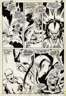 John Buscema and Dan Adkins - The Silver Surfer #9, page 29 Original Art (Marvel, 1969). Mephisto‘s plan to use -