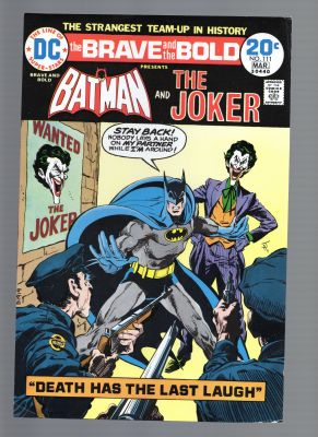 Brave and the Bold #111 Cover Proof Production Art Batman Joker Jack Adler | Neat Stuff Vault