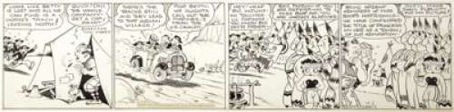 Bud Counihan - Betty Boop Daily Comic Strip Original Art, dated 11-2-34 (King Features Syndicate, 1934). One of -