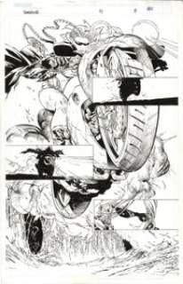 Eric Basaldua and Jay Leisten - Tomb Raider #47, page 8 Original Art (Top Cow/Image, 2004). Artist Eric -