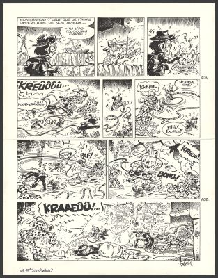 Batem | Le Marsupilami - Quilzèmhoal (T.29) - Planche originale n°40 | Daniel Maghen