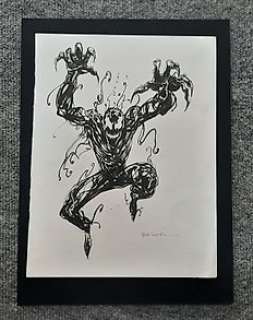 Bill Sienkiewicz - 1 Original drawing - Commission Marvel - Carnage | Catawiki