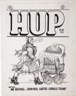 Robert Crumb - Hup #3 Cover Original Art (Last Gasp, 1989). The 1980s saw Robert Crumb refine his drawing - | Heritage