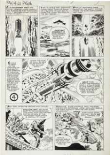 Jack Kirby and George Roussos (as George Bell) Fantastic Four #21 Hate-Monger page 14 Original Art (Marvel, -