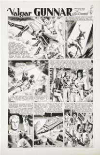 Jay Disbrow Valgar Gunnar Serial Chapter Original Art, Group of 3 (DynaPubs, 1980). Jay Disbrow‘s career -