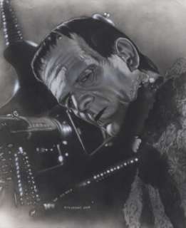 Jeff Pittarelli Son of Frankenstein Painting Original Art (2003). The Monster, as portrayed by Boris -