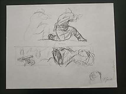 Guarnido, Juanjo - 1 Original preliminary drawing - Blacksad T2 - Arctic Nation - 2003 | Catawiki