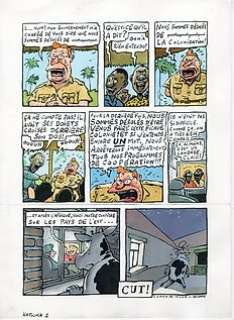 De Moor, Johan - 1 Original colour page - La Vache - planche de fin | Catawiki